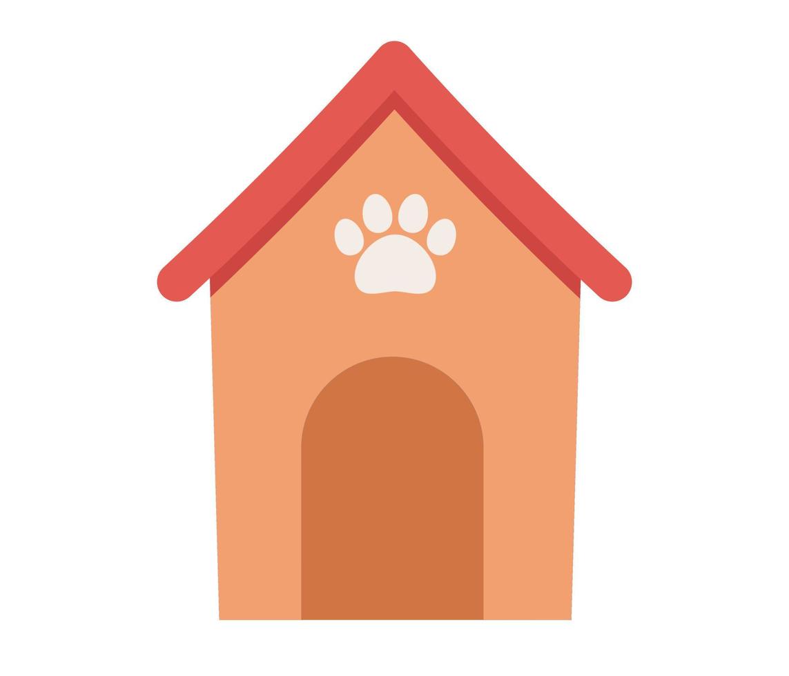 cachorro casa ícone. animal hotel placa. vetor plano ilustração
