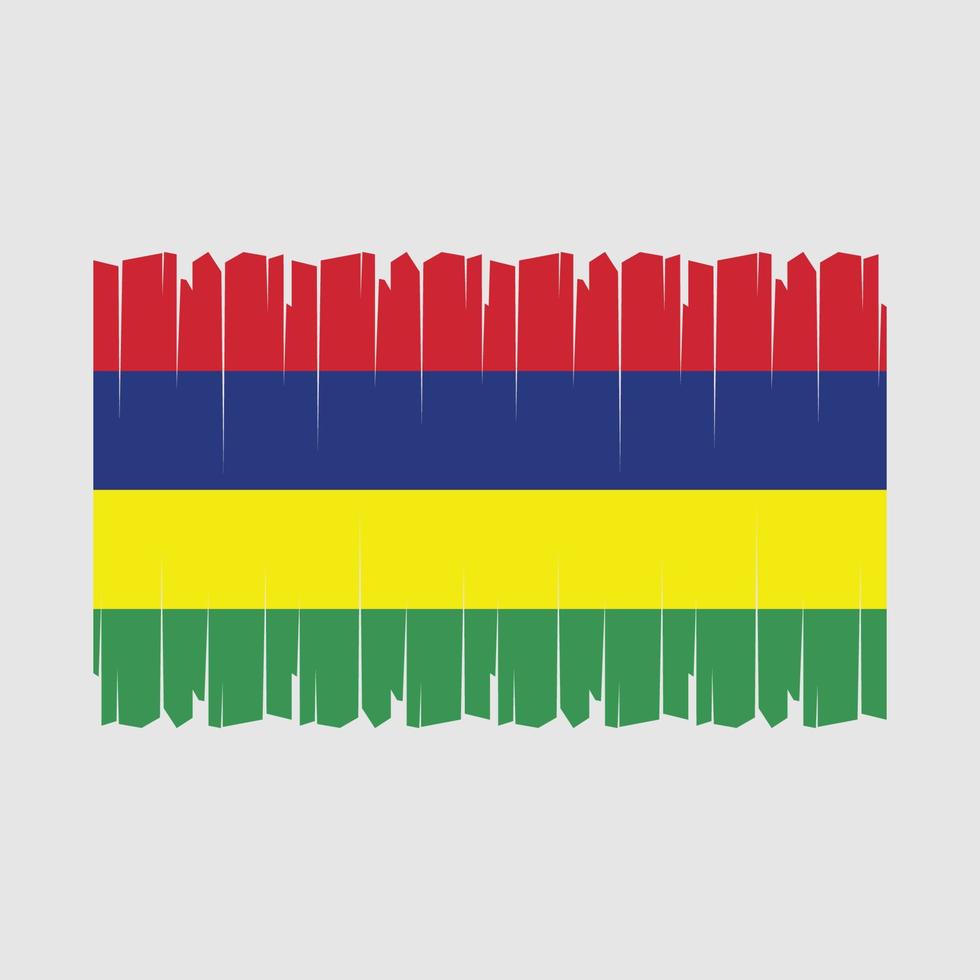 vetor de bandeira da maurícia