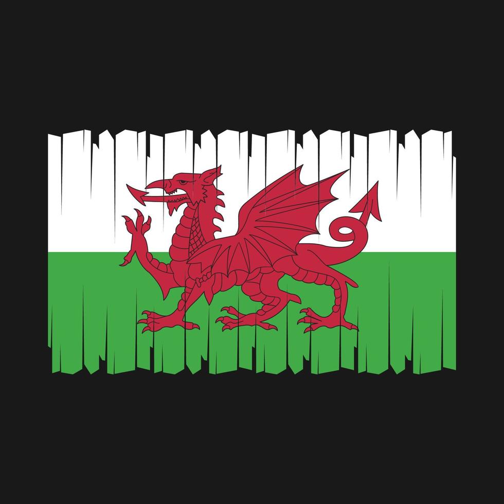 vetor bandeira wales