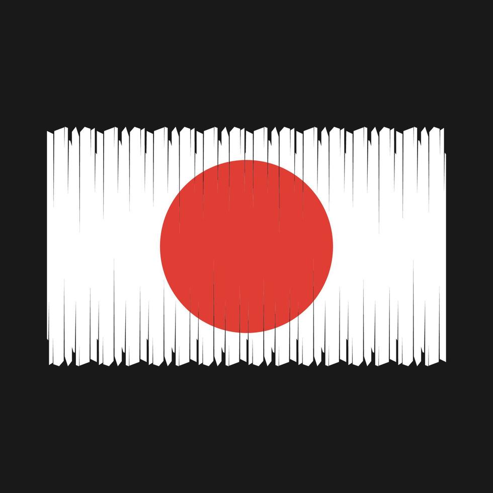 vetor bandeira do japão