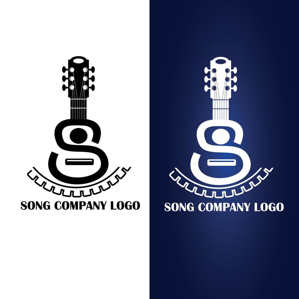 uma logotipo para uma música companhia este é fez de música marca. vetor