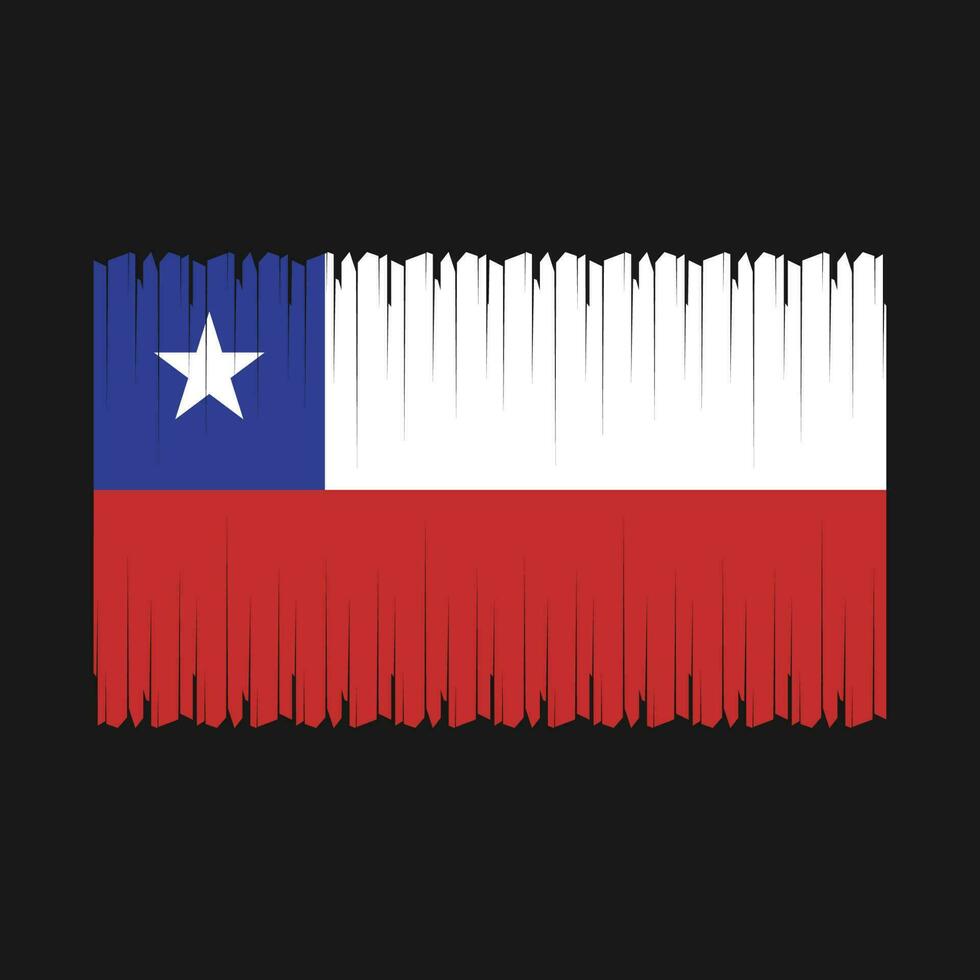 Chile bandeira vetor ilustração