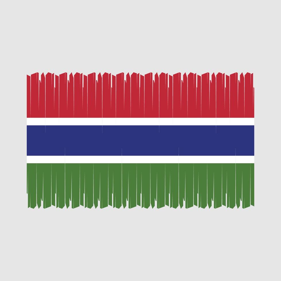 Gâmbia bandeira vetor ilustração