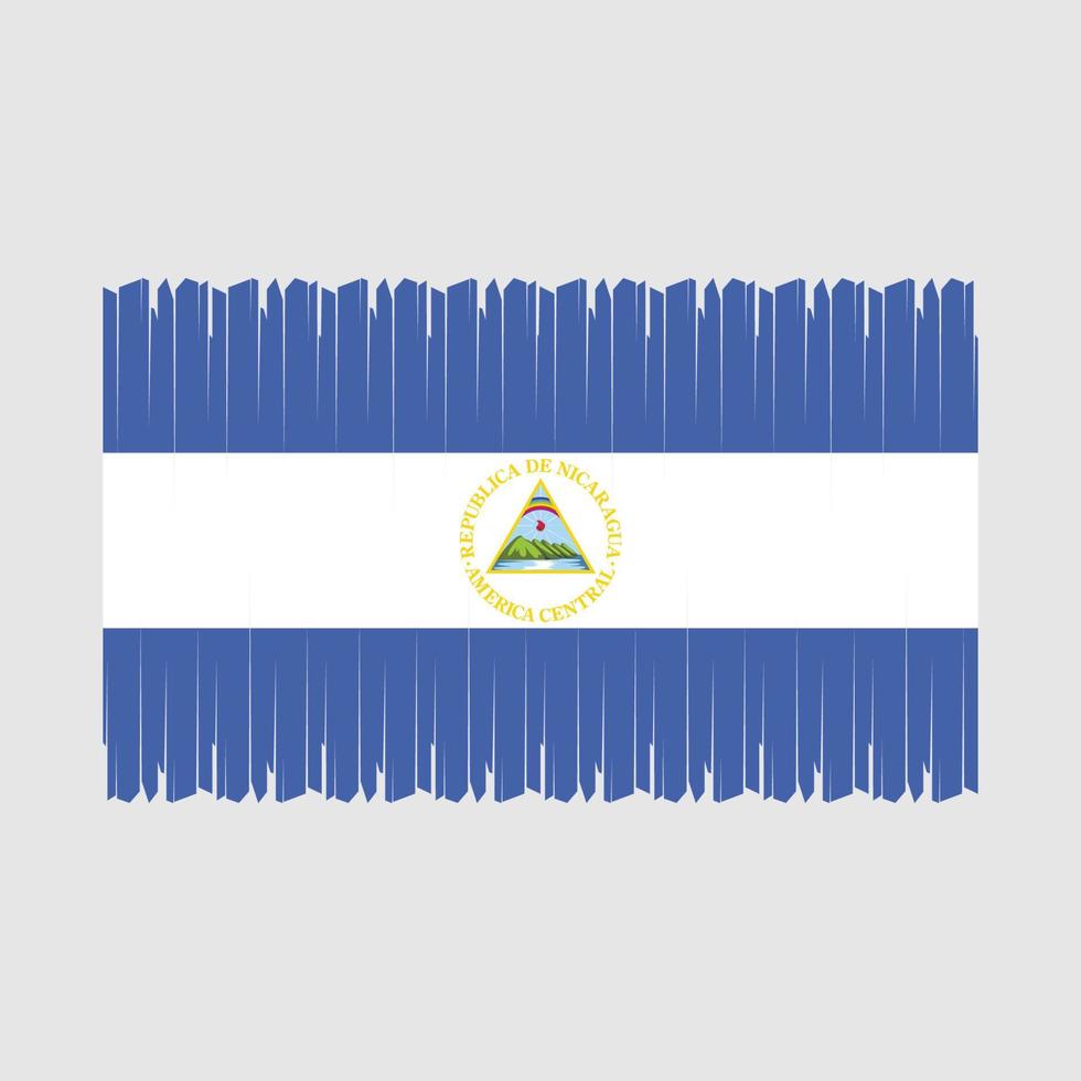 Nicarágua bandeira vetor ilustração