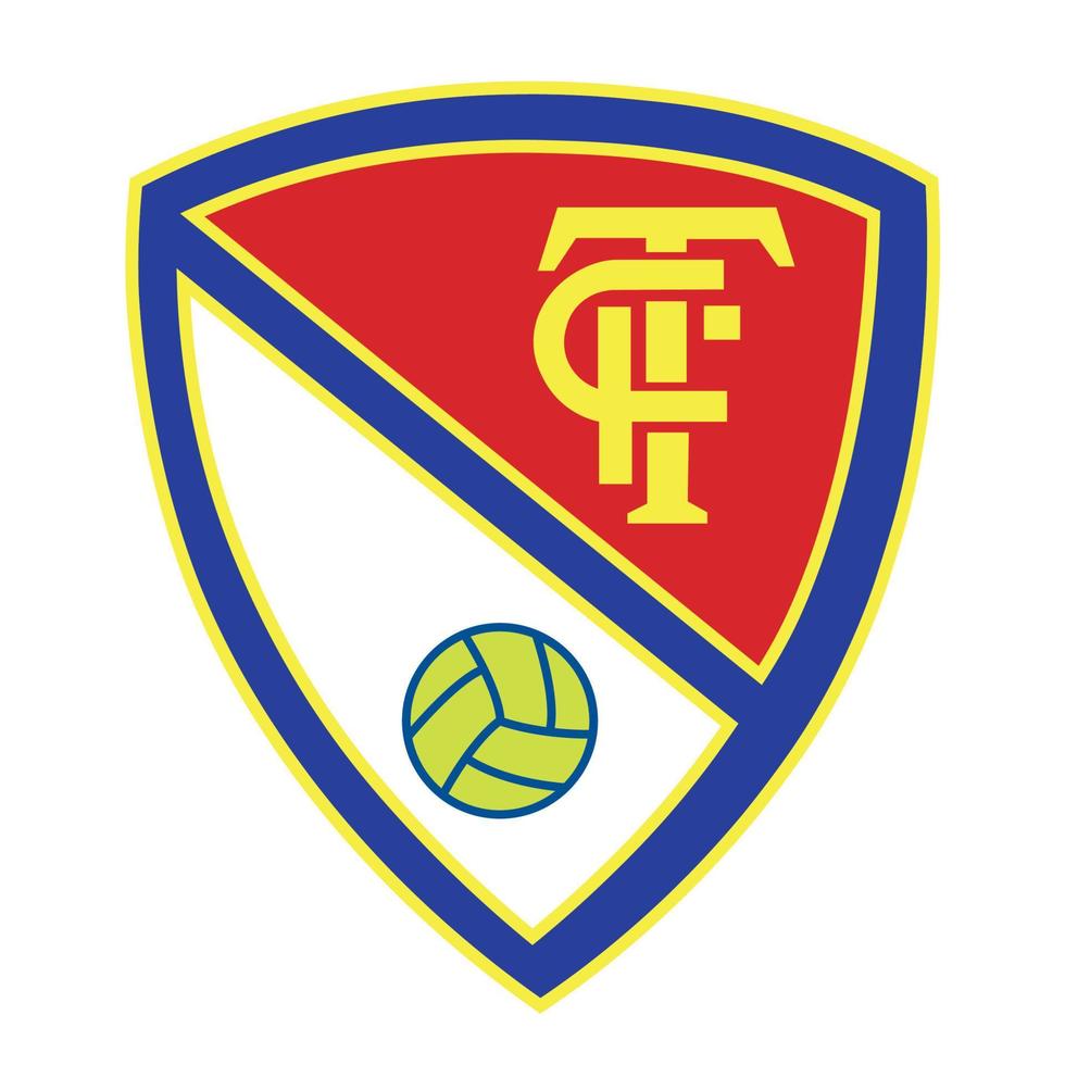 tsf bolas de futebol clube logotipo vetor