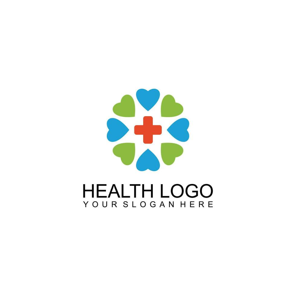 médico clínica logotipo modelo vetor