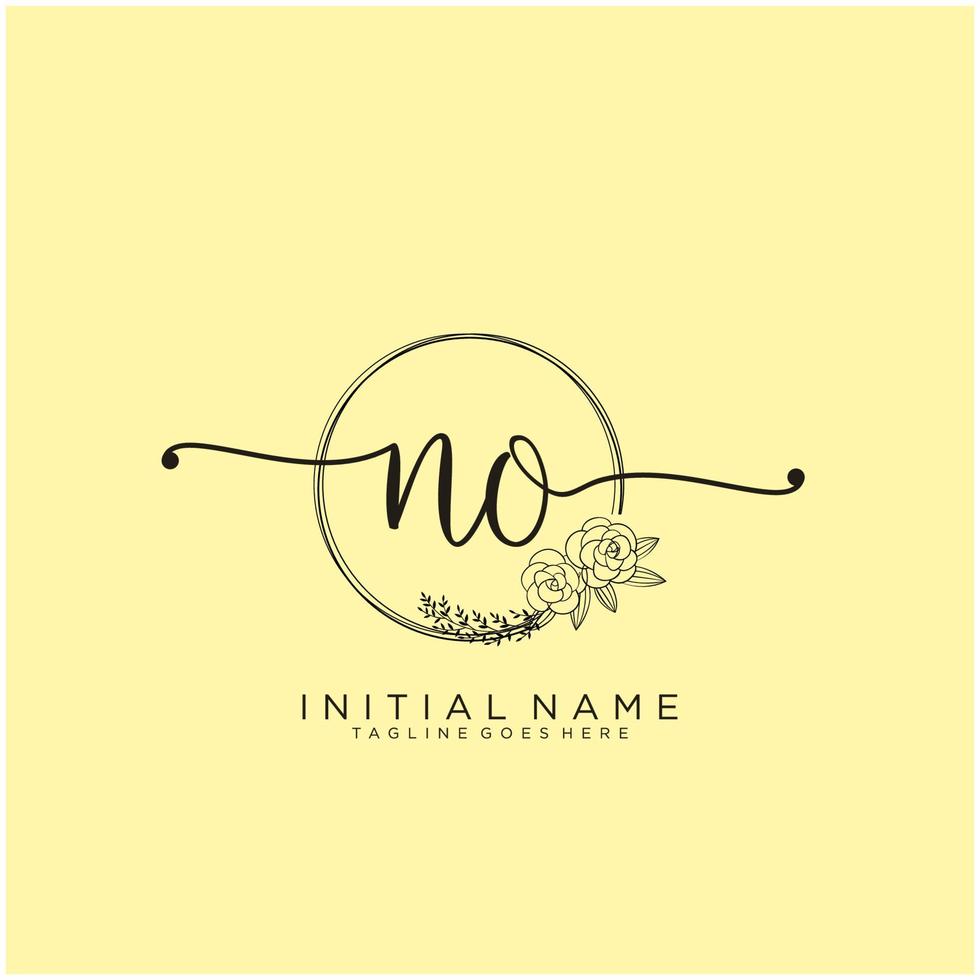 inicial não feminino logotipo coleções modelo. caligrafia logotipo do inicial assinatura, casamento, moda, joalheria, butique, floral e botânico com criativo modelo para qualquer companhia ou negócios. vetor