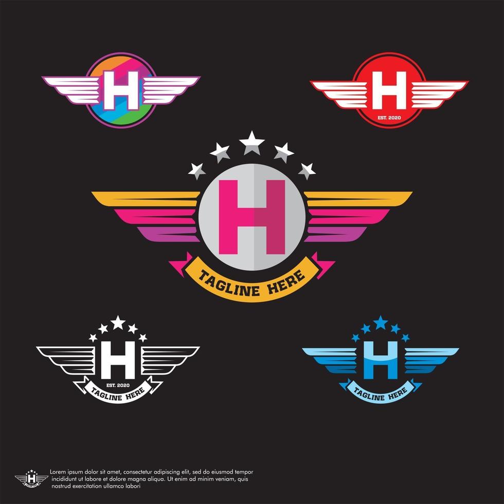 vetor do logotipo da letra h