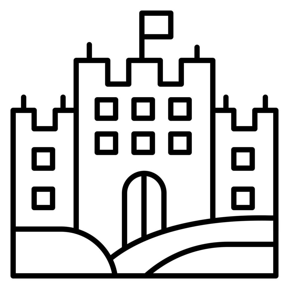 castelo panorama vetor ícone