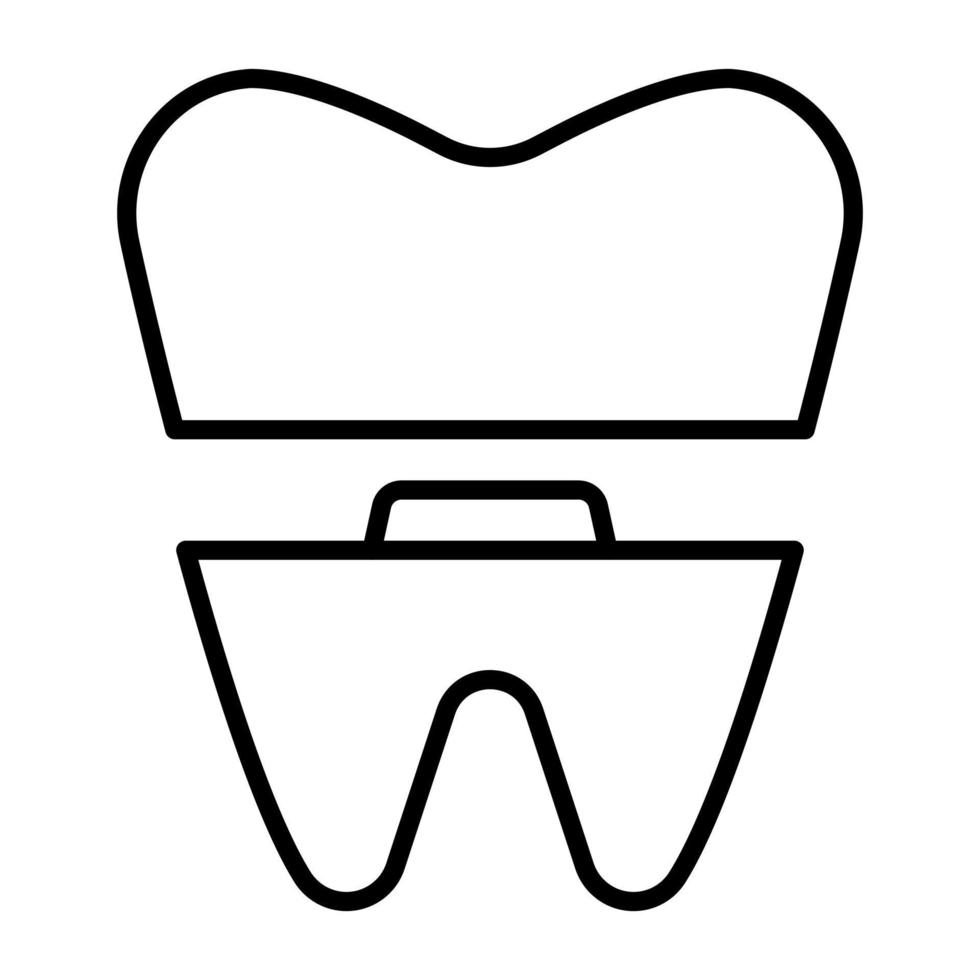 dental coroa vetor ícone