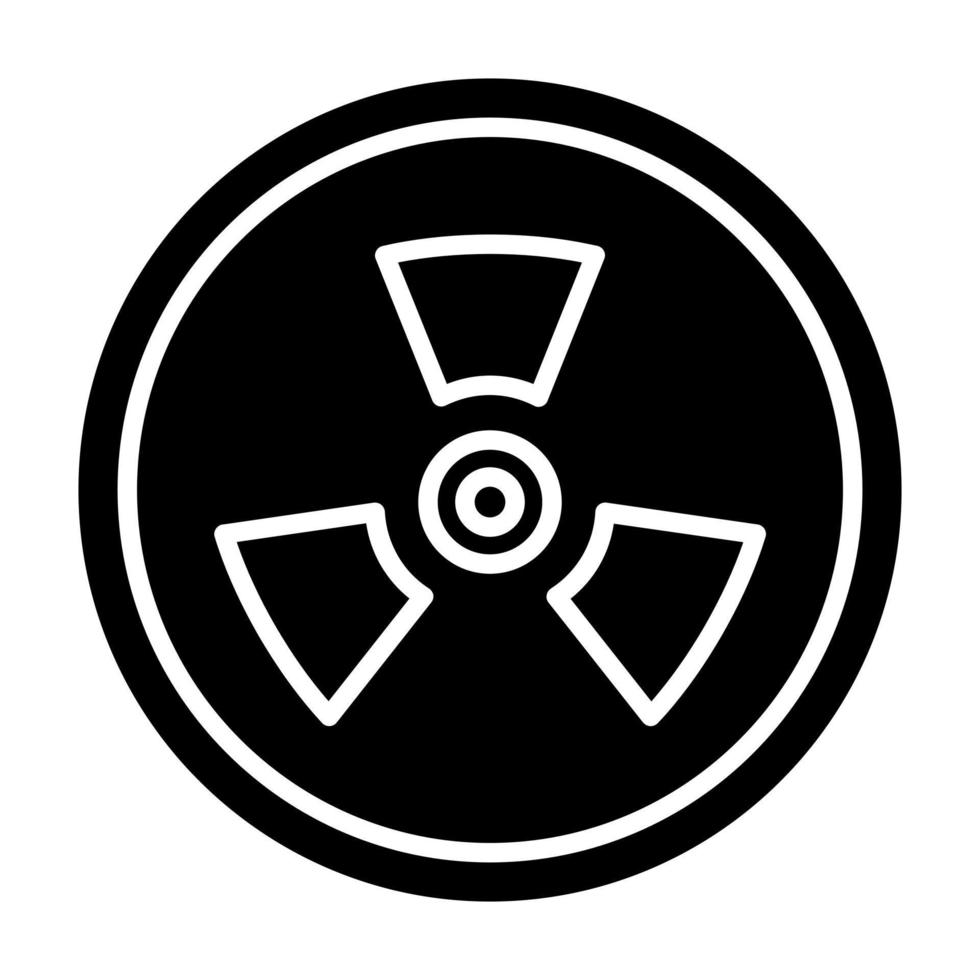 ícone de vetor nuclear