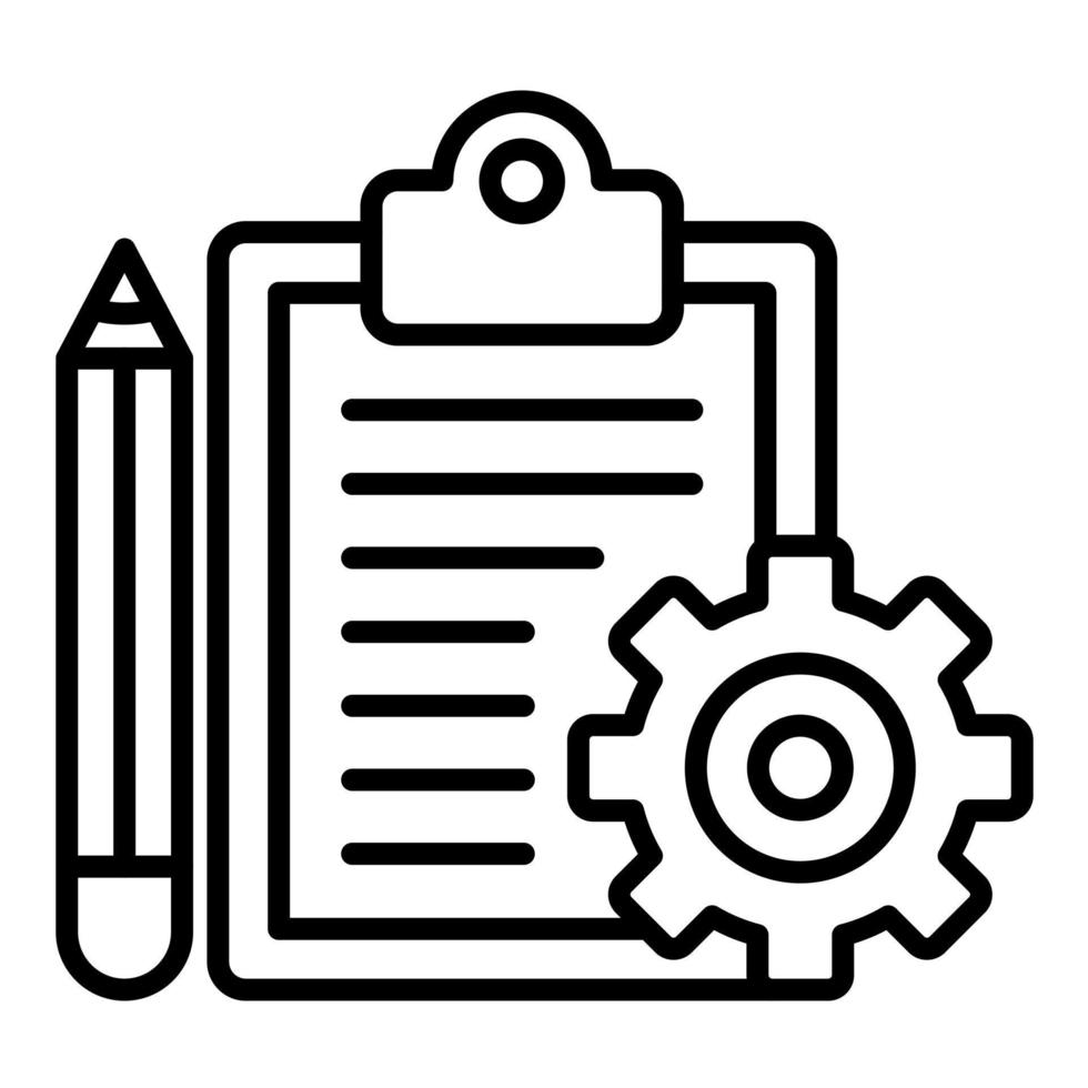 ícone de vetor de gerenciamento de projeto