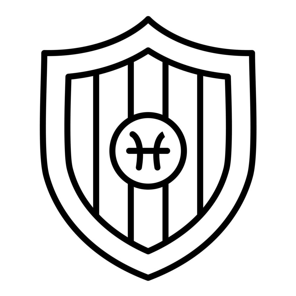 ícone de vetor de escudo