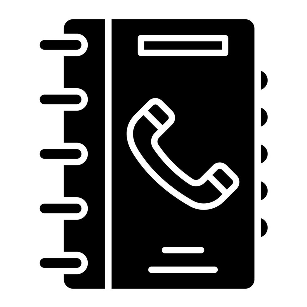 ícone do vetor da lista telefônica