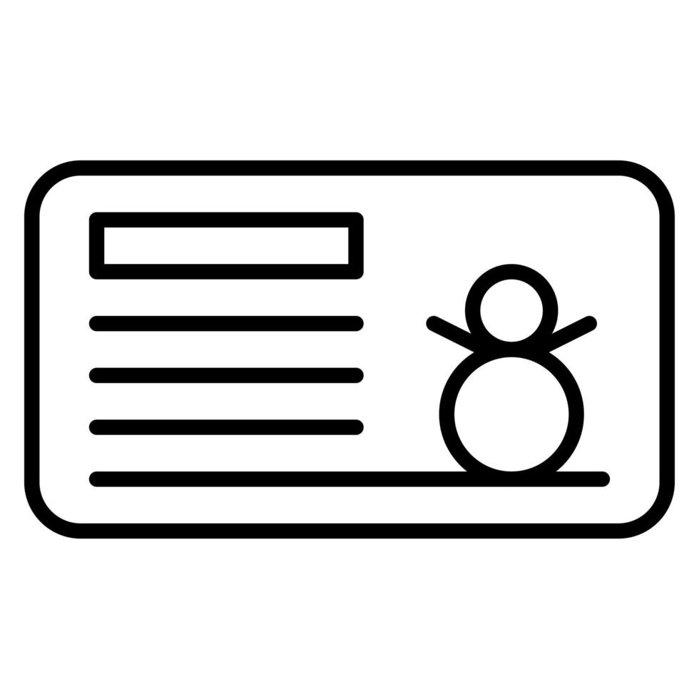 ícone de vetor de cartão postal
