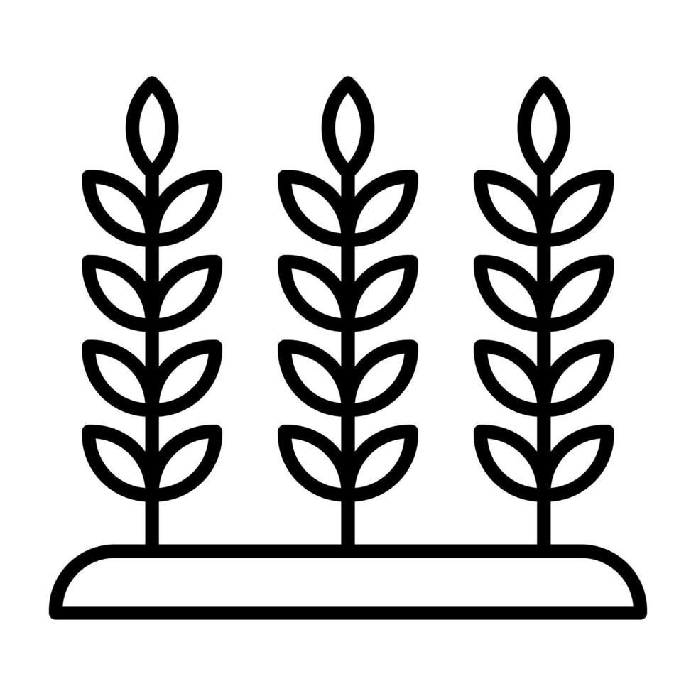 trigo plantação vetor ícone