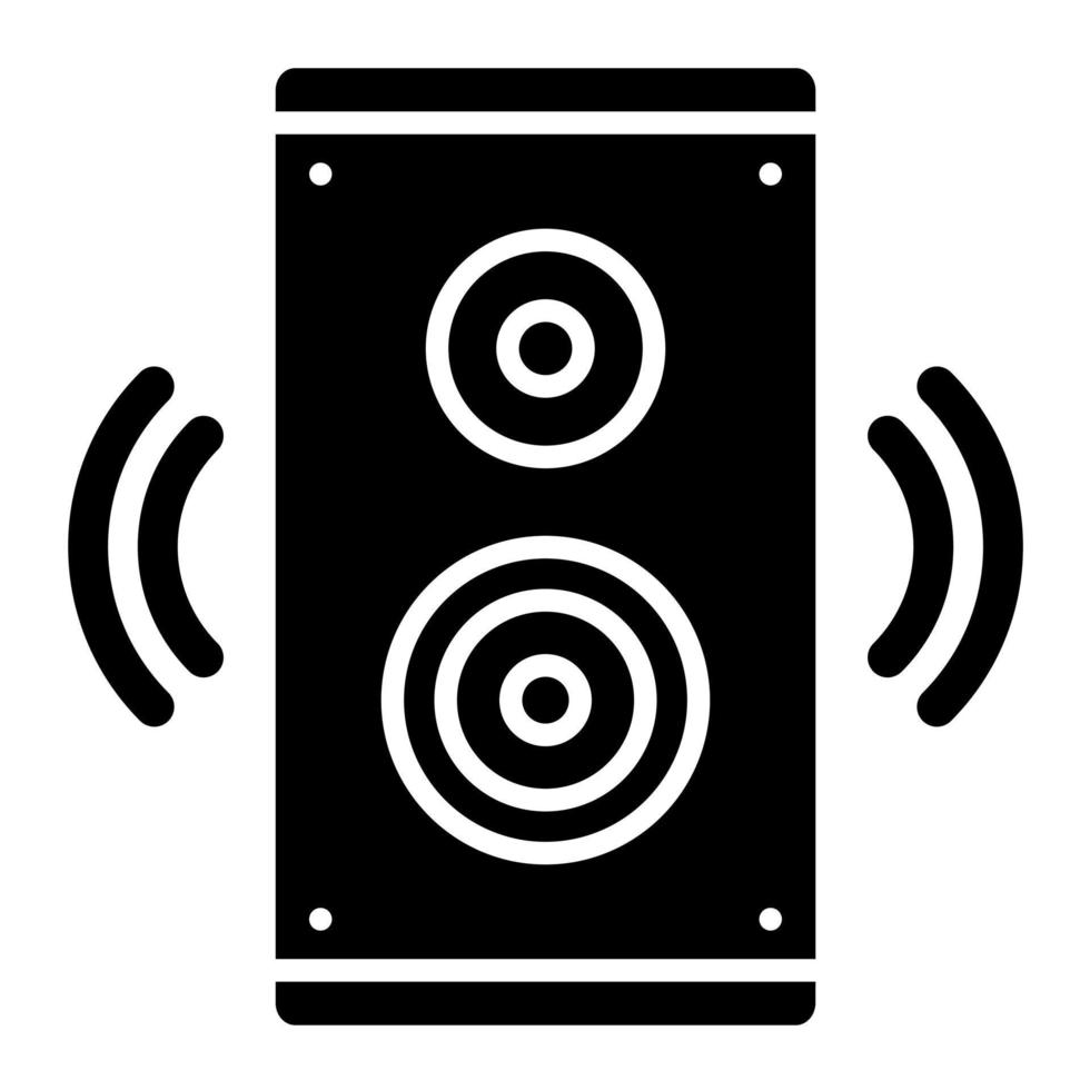 ícone do vetor do sistema de som