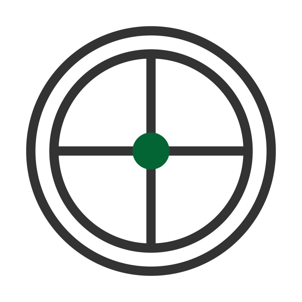 alvo ícone duotônico estilo cinzento verde cor militares ilustração vetor exército elemento e símbolo perfeito.