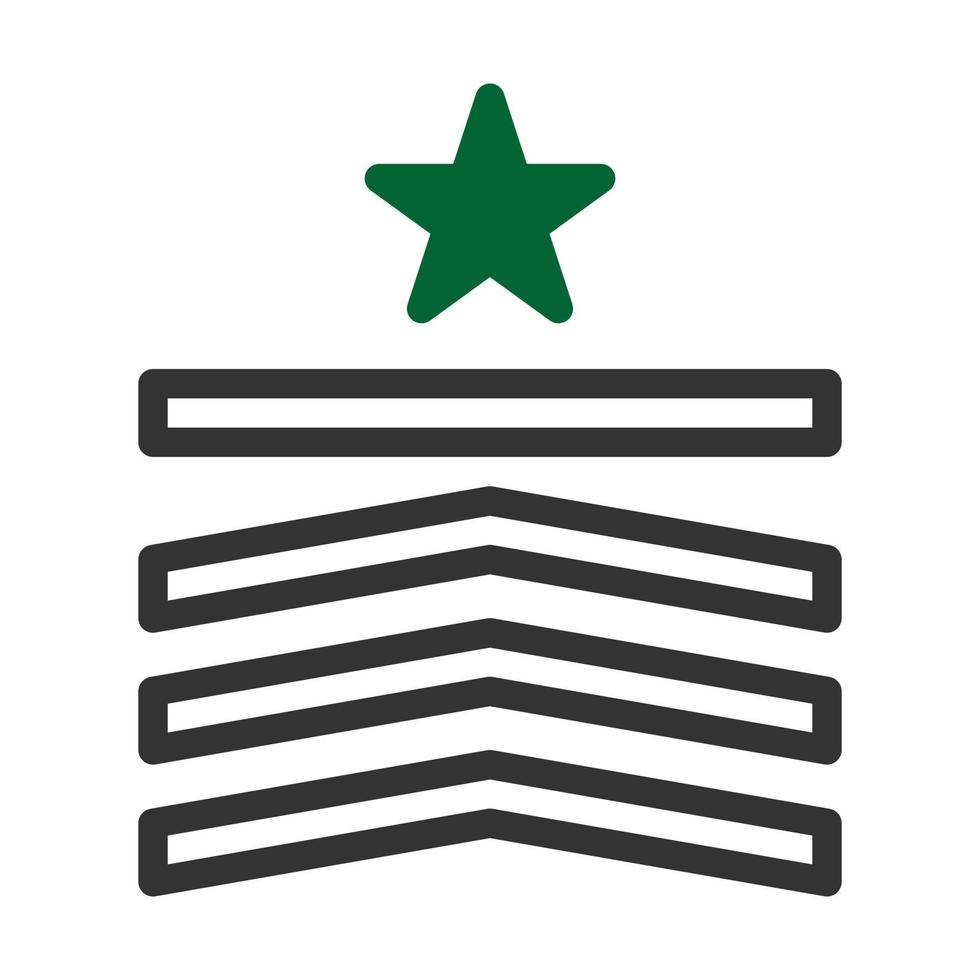 crachá ícone duotônico estilo cinzento verde cor militares ilustração vetor exército elemento e símbolo perfeito.