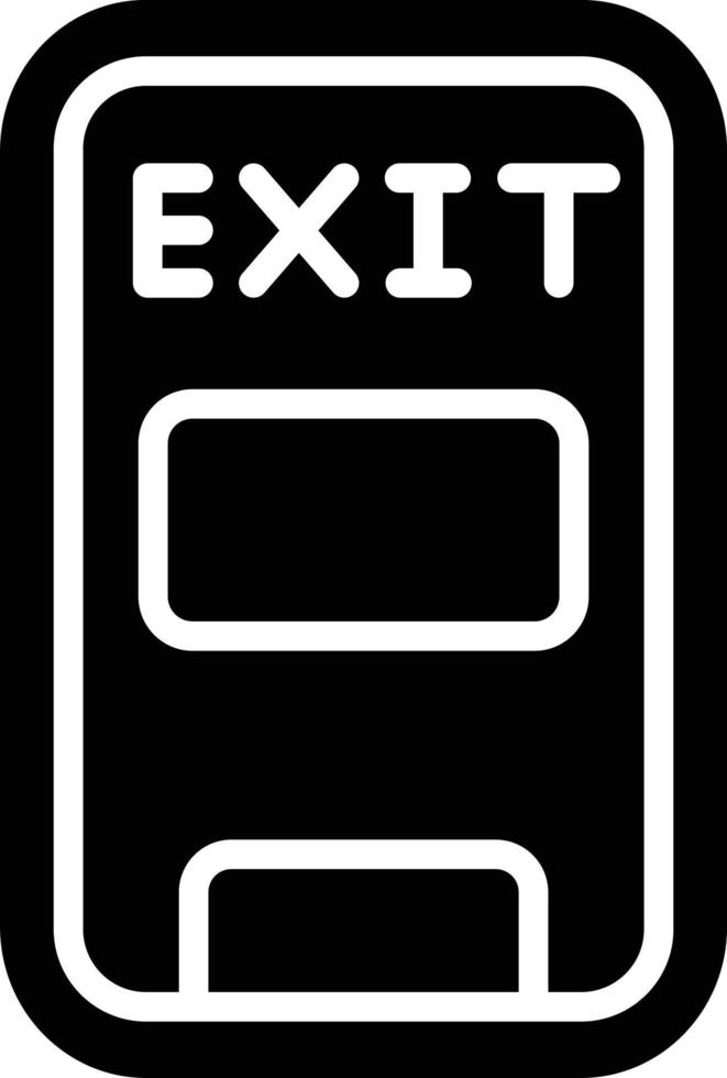 ilustração de design de ícone de vetor de saída de emergência