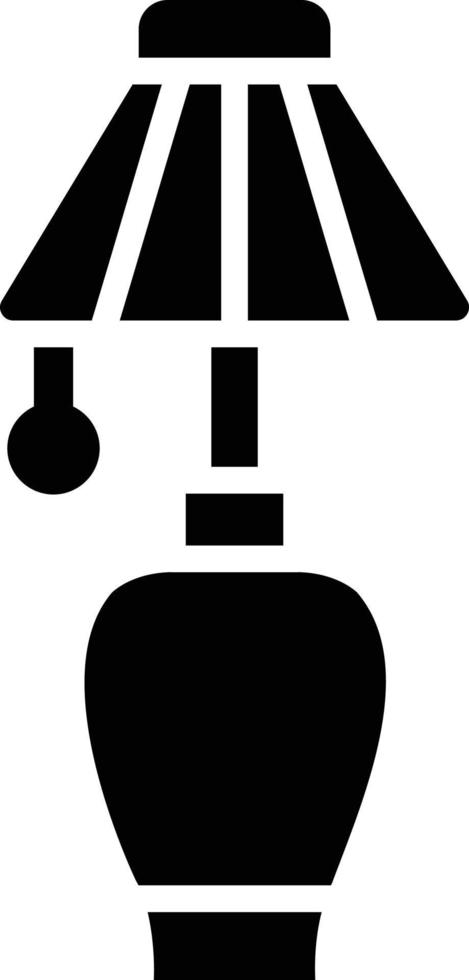 ilustração de design de ícone de vetor de lâmpada de mesa
