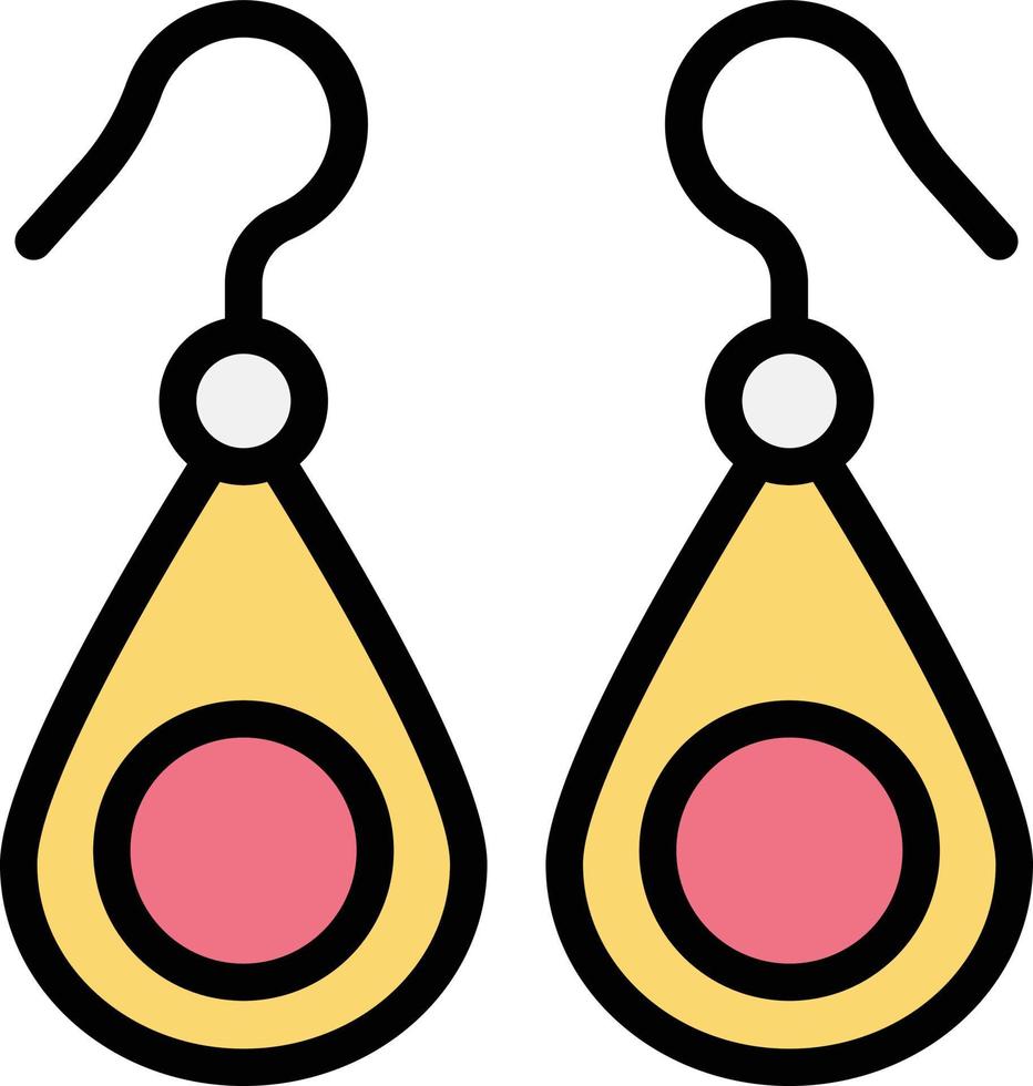 ilustração de design de ícone de vetor de brincos