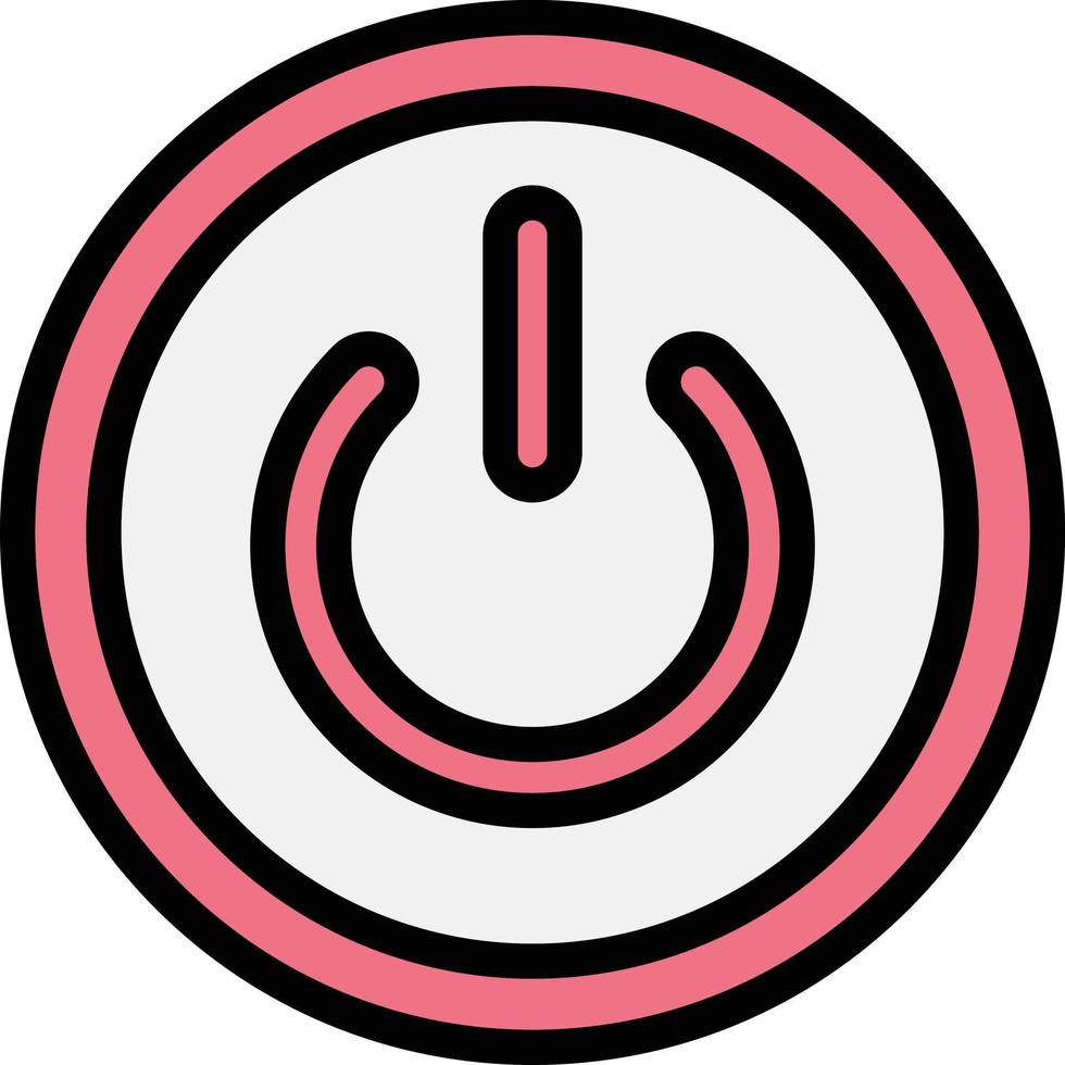 ilustração de design de ícone de vetor de botão liga / desliga