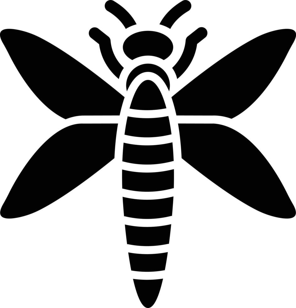 ilustração de design de ícone de vetor de libélula