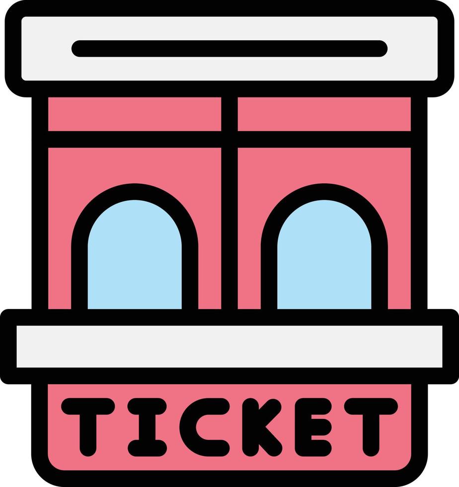 ilustração de design de ícone de vetor de janela de bilhete