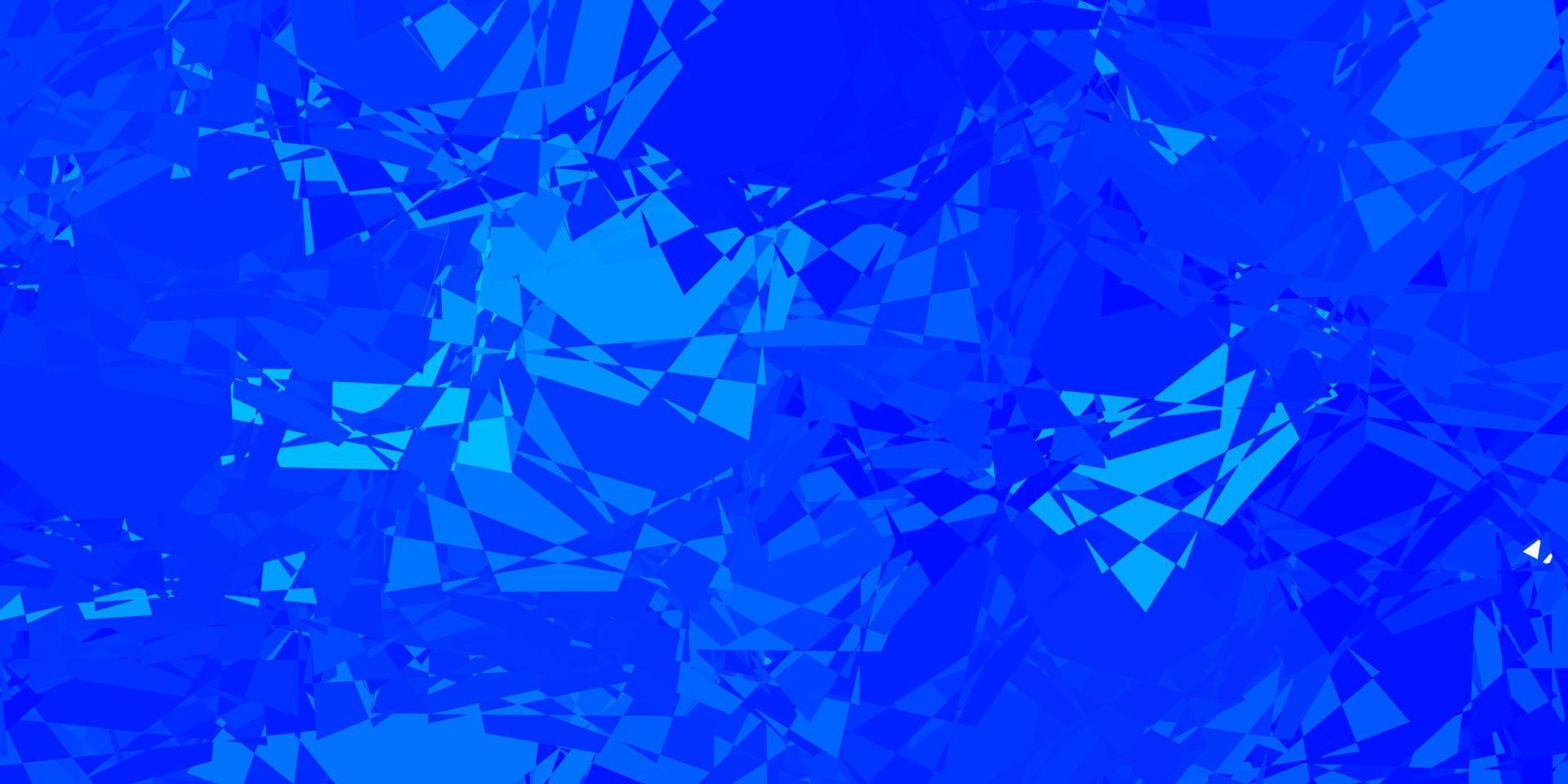 modelo de vetor azul claro com formas de triângulo.