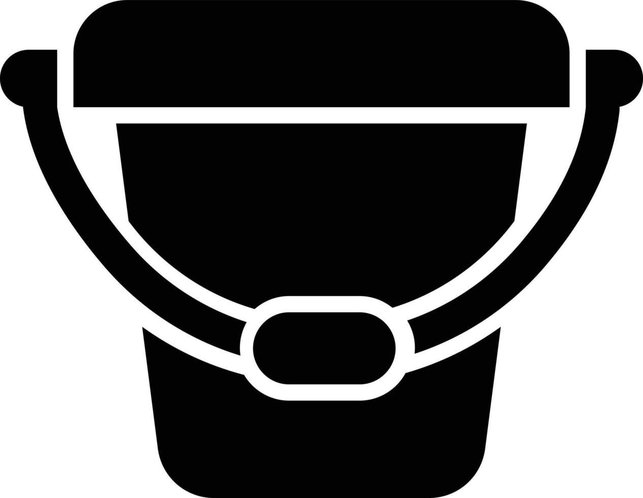 ilustração de design de ícone de vetor de balde