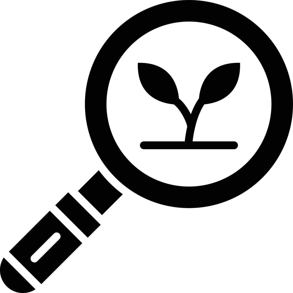 ilustração de design de ícone de vetor de pesquisa ecológica