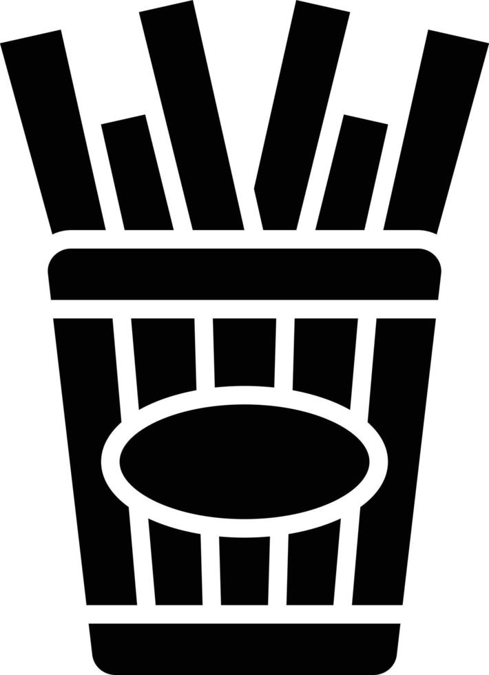 ilustração de design de ícone de vetor de batatas fritas