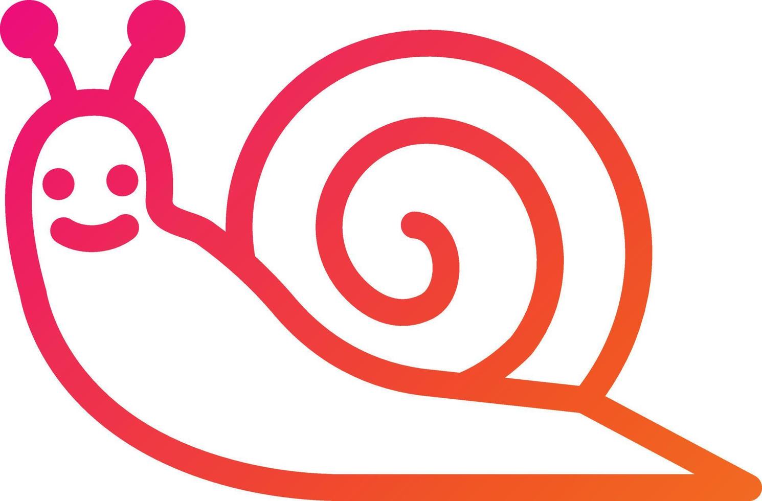 ilustração de desenho de ícone de vetor de caracol