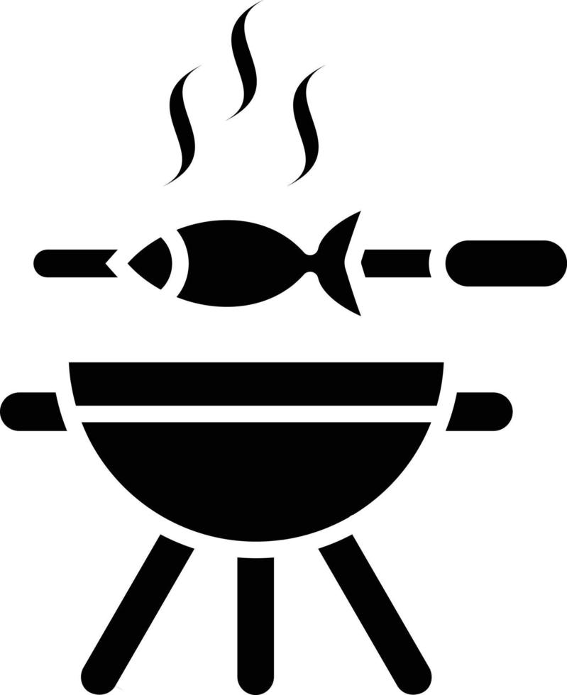 ilustração de design de ícone de vetor de churrasco