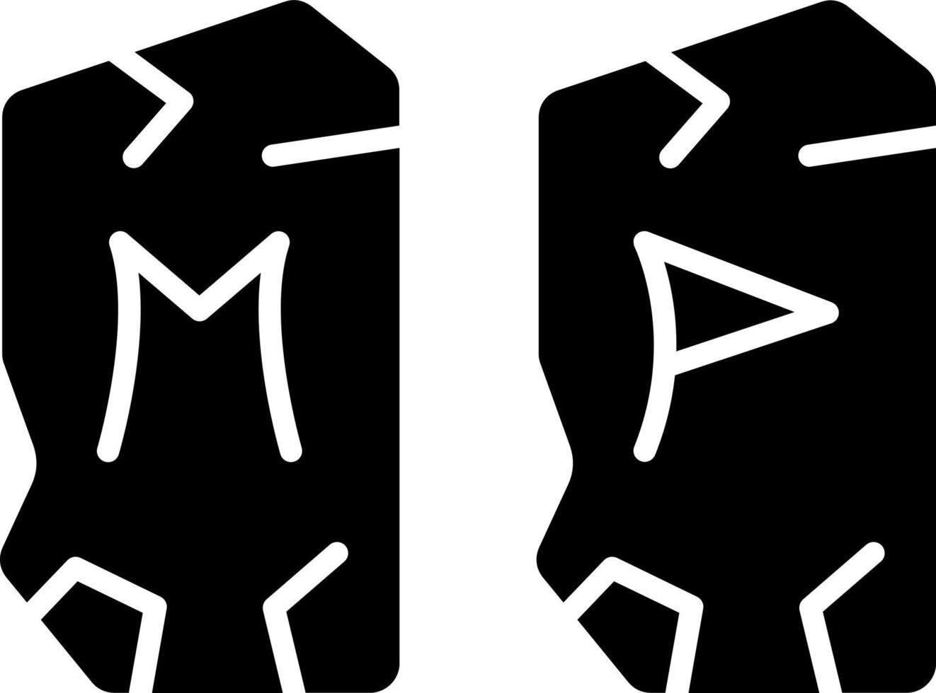 estilo de ícone de runas vetor