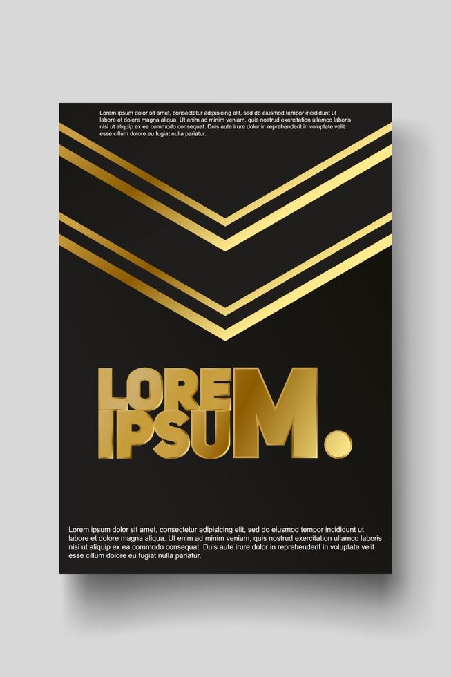 modelo de design de capa com linhas abstratas modernas vetor