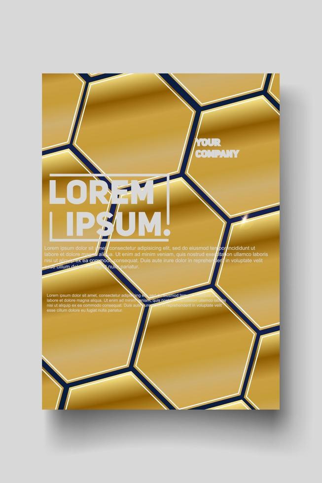 modelo de design de capa com linhas abstratas modernas vetor