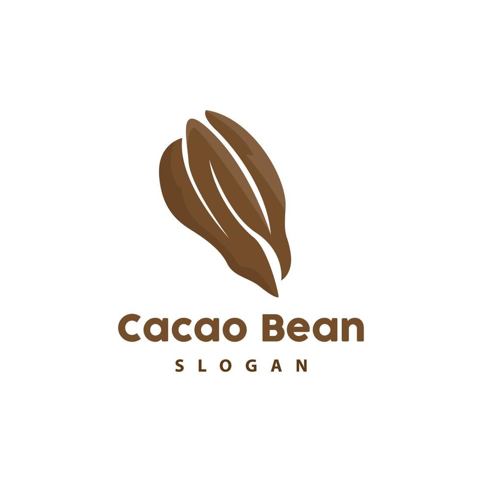 vintage cacau logotipo, cacau fruta plantar logotipo, chocolate vetor para padaria, abstrato linha arte chocolate Projeto