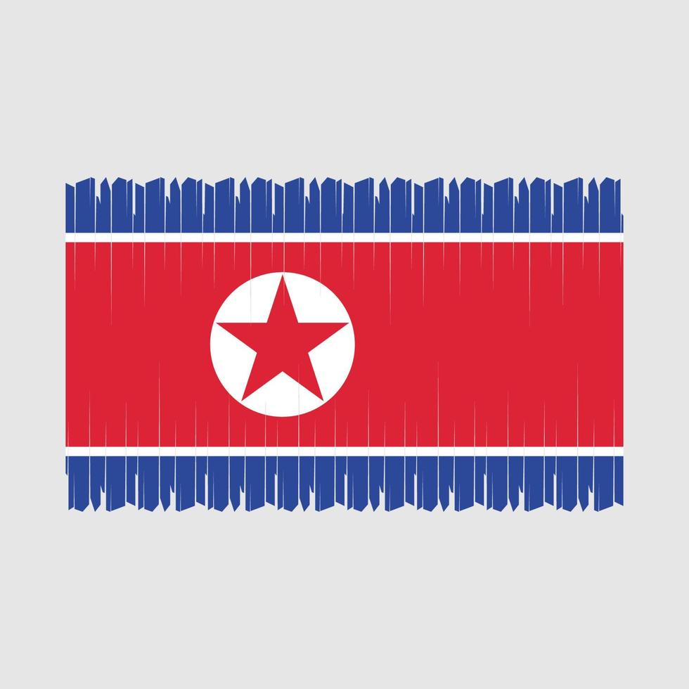 norte Coréia bandeira vetor ilustração