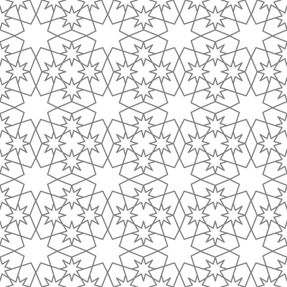 árabe enfeite formado a partir de interseção geométrico linhas. desatado padronizar para fundo ou papel de parede vetor
