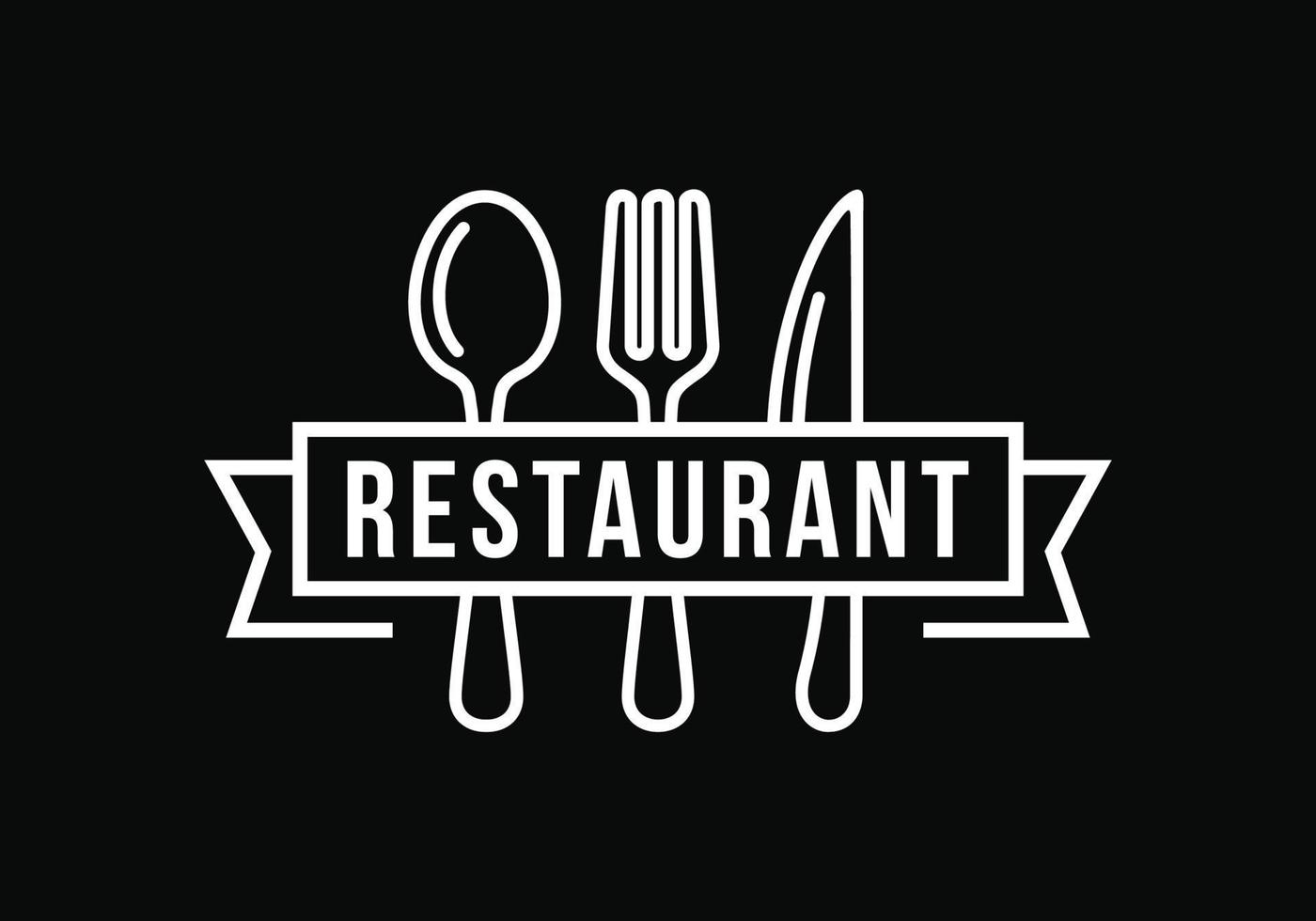 restaurante logotipo modelo Projeto vetor