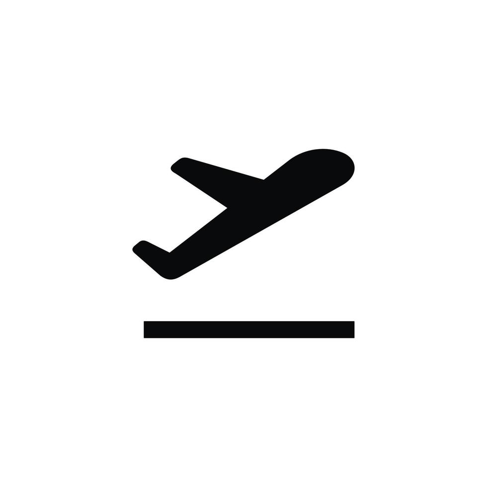 avião ícone isolado em branco fundo vetor
