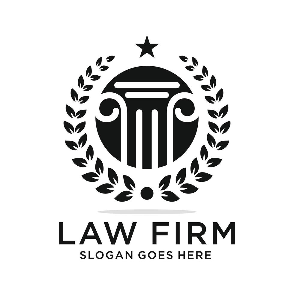 design do logotipo do escritório de advocacia vetor