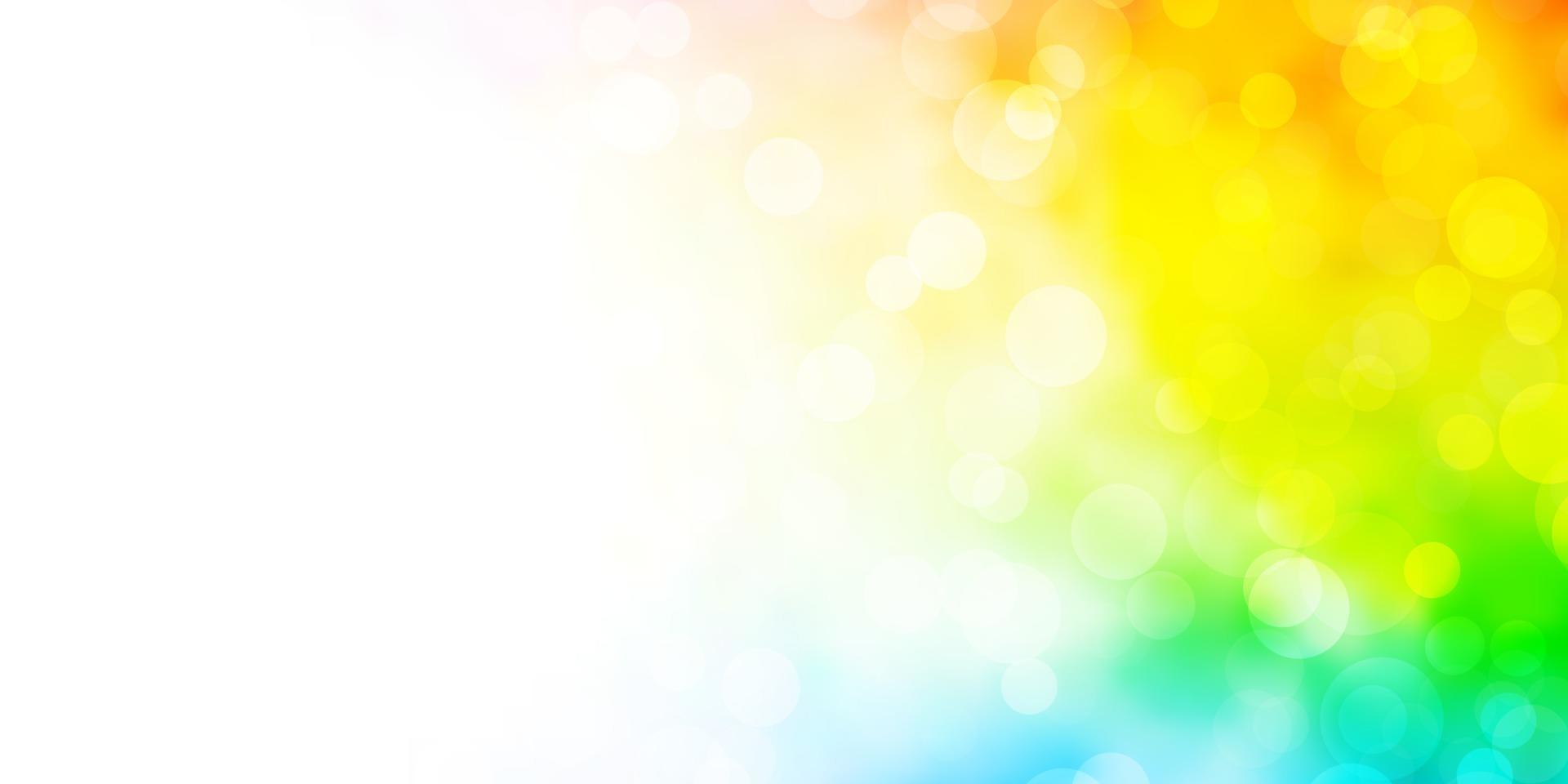 luz padrão multicolorido de vetor com círculos.