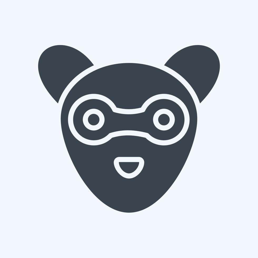 ícone furão. relacionado para animal cabeça símbolo. simples Projeto editável. simples ilustração vetor