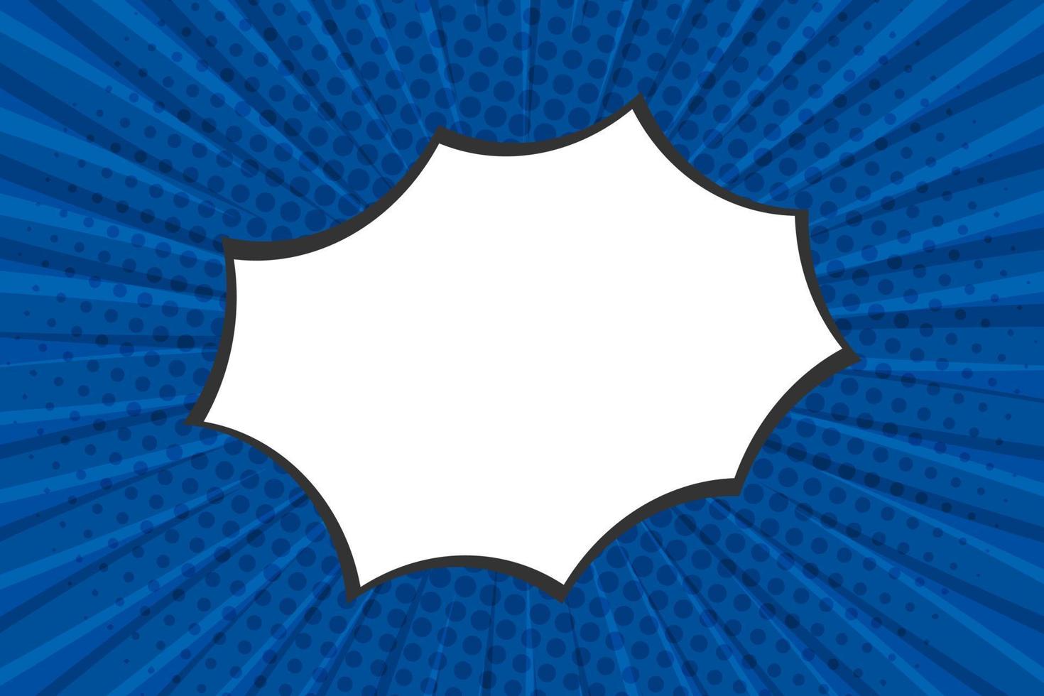 azul quadrinho desenho animado raios fundo com discurso bolha, vetor ilustração