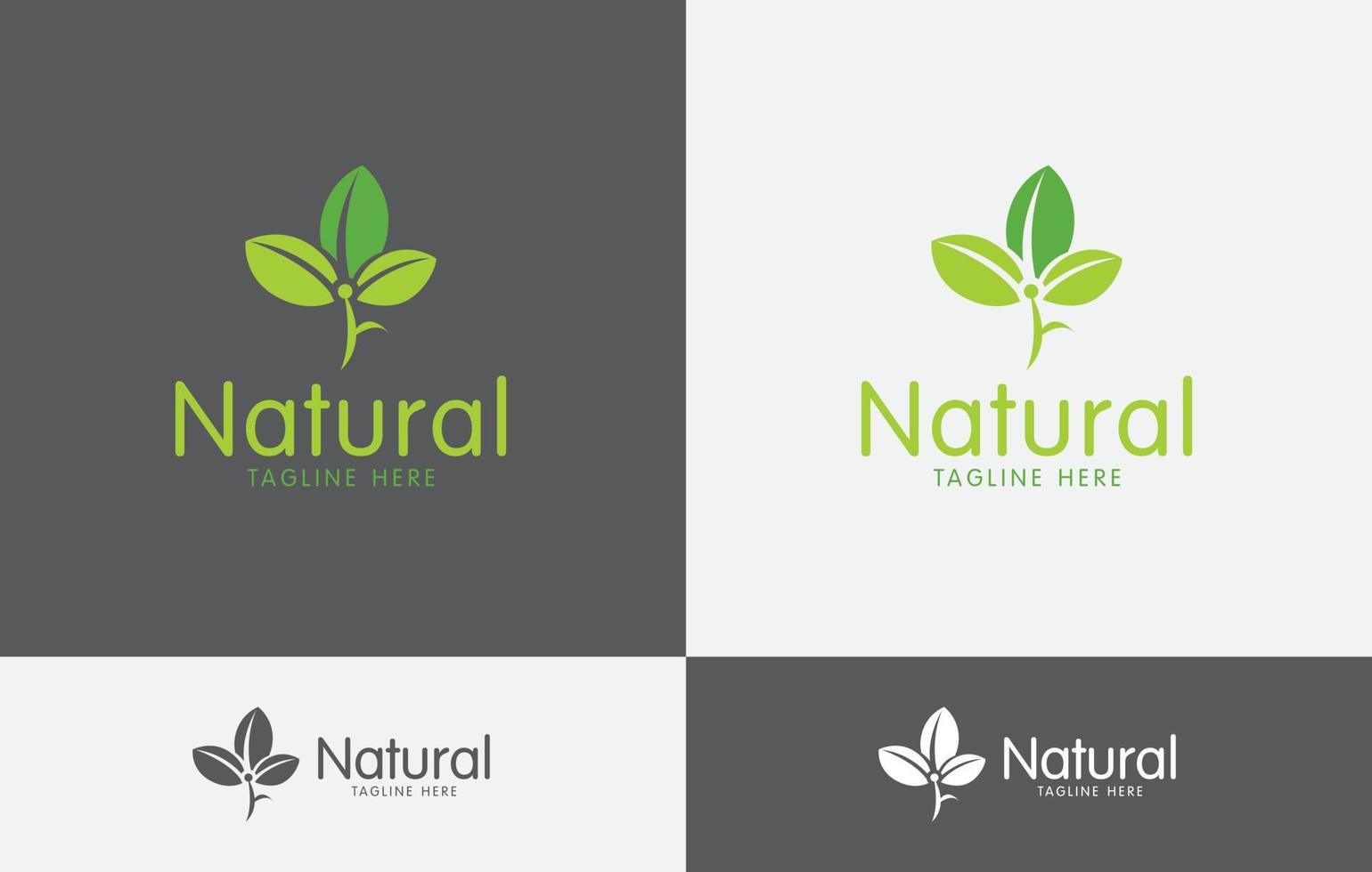natural logotipo vetor arte eps