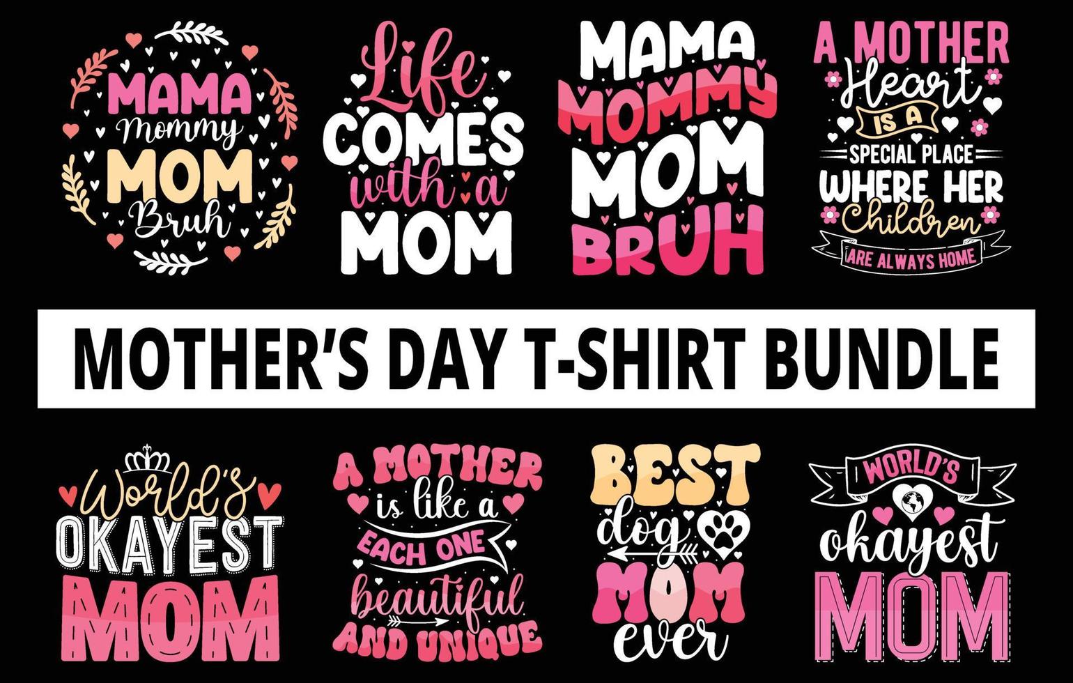 mães dia t camisa pacote, mães dia t camisa vetor definir, feliz mães dia camiseta definir, mãe dia elemento vetor, letras mãe t camisa, mamãe t camisa, decorativo mãe camiseta, mãe gráfico t camisa