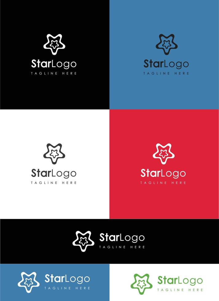 Estrela logotipo vetor arte eps logotipo Projeto